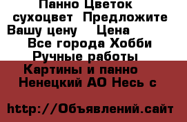 Панно Цветок - сухоцвет. Предложите Вашу цену! › Цена ­ 4 000 - Все города Хобби. Ручные работы » Картины и панно   . Ненецкий АО,Несь с.